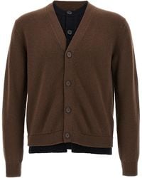 JW Anderson - 'Contrast Layered' Cardigan - Lyst