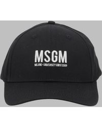 MSGM - Cotton Caps - Lyst