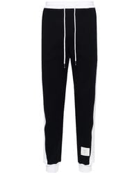 Thom Browne - joggingbroek Met Speciaal Ontworpen 4-bar In Effen Klassieke Loopback-jersey - Lyst