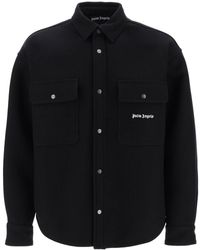 Palm Angels - Heavy Woll Overshirt - Lyst