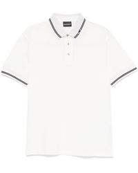 Emporio Armani - Logo Cotton Polo -Hemd - Lyst
