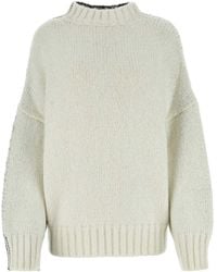 JW Anderson - Jw Anderson Two-Tone Acrylic Blend Sweater - Lyst