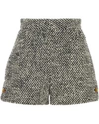 Versace - Responsible Wool Bouclé Loop Skirt With Contrast Detail - Lyst