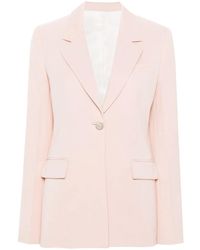 Lanvin - Peach Wool Interlock Jacket - Lyst