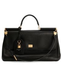 Dolce & Gabbana - Dolce & Gabbana Leather Top Handle Bag - Lyst