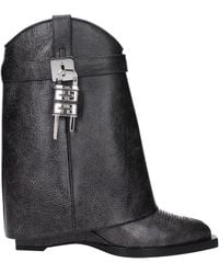 Givenchy - Women 's Lederen Laarzen Haaien Zwart - Lyst