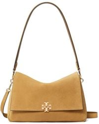 Tory Burch - Charlie Suede Crossbody Bag - Lyst