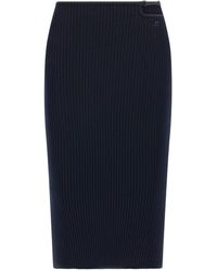 Courreges - Courreves 'Loop Rib Strick' Rock - Lyst
