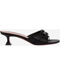 AMINA MUADDI - Silk Slippers Eleonora - Lyst