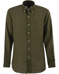 Polo Ralph Lauren - Custom Fit Linen Shirt - Lyst