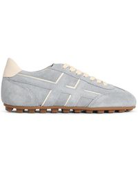 Hogan - Baskets en daim bleu clair 'H693' - Lyst