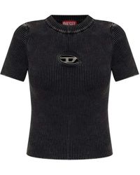 DIESEL - Logo Cotton T-Shirt - Lyst