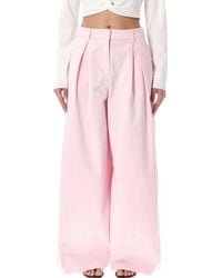 THE GARMENT - Wide Cotton Avelino Pleated Pants - Lyst