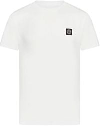 Stone Island - T -Shirts und Polos Weiß - Lyst