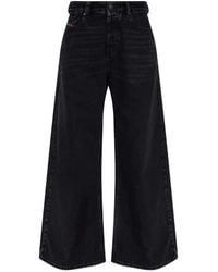 DIESEL - Wide-Leg Jeans With Five Pockets - Lyst