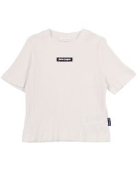 Palm Angels - Logo Rib Baby Tee S/S Girl - Lyst