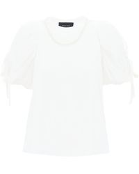Simone Rocha - T-shirt Puff Sleeves - Lyst