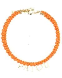 Patou - Glass And Brass Bead Necklace - Lyst