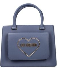 Love Moschino - Borse A Mano Donna Poliuretano Blu/Denim - Lyst