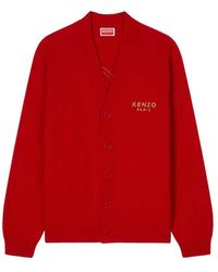 KENZO - "Boke Flower" Wool Cardigan - Lyst