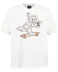 Paul Smith - PS von Paul Smith Skate Bunny Cotton T Shirt - Lyst