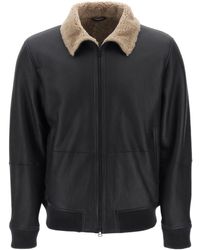 Closed - Bomber In Shearling - Lyst