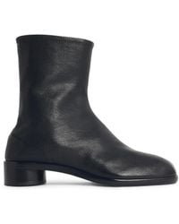 Maison Margiela - 'Tabi' Leather Ankle Boots - Lyst