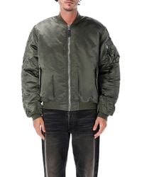 Alpha Industries - Bomber Jacket With Zip Front And Sleeve Pocket - Lyst