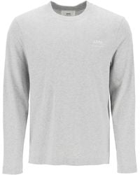 Ami Paris - Langhändiges Baumwoll -T -Shirt für - Lyst