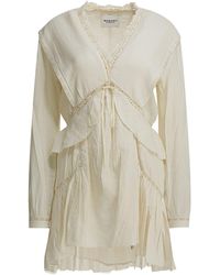 Isabel Marant - "Damya" Cotton And Linen Short Dress - Lyst