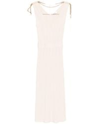 Elisabetta Franchi - Knitted Midi Dress - Lyst