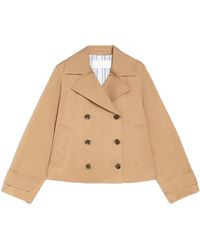 iBlues - Camel Technical Nylon Zip-Up Jacket - Lyst