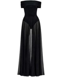 Norma Kamali - Off The Shoulder Maxi Dress - Lyst