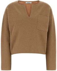 Max Mara - Camel Wool Blend Zibello Sweater - Lyst