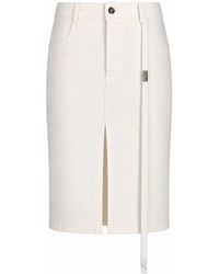 Ann Demeulemeester - Vida 5 Zakken Halflange Rok Denim - Lyst