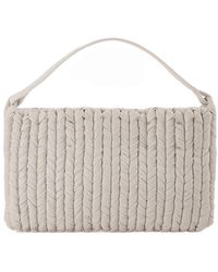 Nanushka - De Vierkante Tas In Wit Veganistisch Leer - Lyst