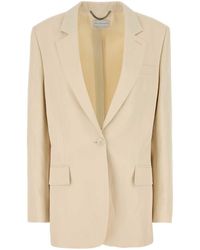 Stella McCartney - Ivory Viscose Blend Blazer - Lyst