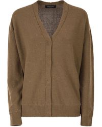 Fabiana Filippi - Wende-Cardigan aus Baumwolle und Leinen mit Pailletten und Tüll - Lyst