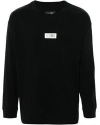 MM6 by Maison Martin Margiela - T-Shirt Met Print En Lange Mouwen - Lyst