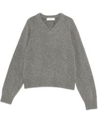 DUNST - Wool V-Necked Sweater - Lyst
