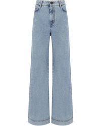 Weekend by Maxmara - Vega Light Wide Leg Jeans - Lyst
