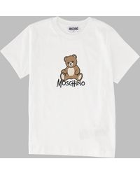 Moschino - Maxi Logo Graphic T-Shirt For Girls - Lyst