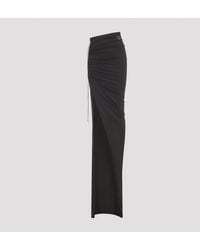 Moncler - Rokken ,Zwart ,Katoen Verstelbare Maxi Rok Met Split - Lyst