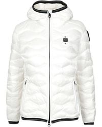Blauer - Manteaux blanc - Lyst