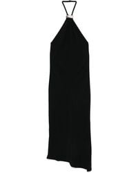 The Attico - Midi-Jurk Met Halternek En Lage Rug - Lyst