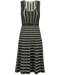 Elisabetta Franchi - Organza Midi -jurk - Lyst
