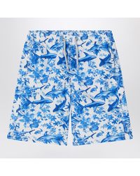 Mc2 Saint Barth - Jean Long Swimsuit With Sharks - Lyst