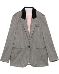 forte_forte - Single Breasted Blazer Jacket - Lyst