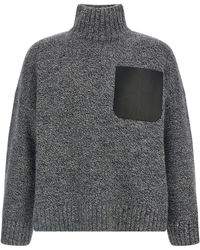JW Anderson - Leather Patch Pocket' Sweater - Lyst