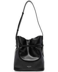 Emporio Armani - Medium Leather Bucket Bag - Lyst